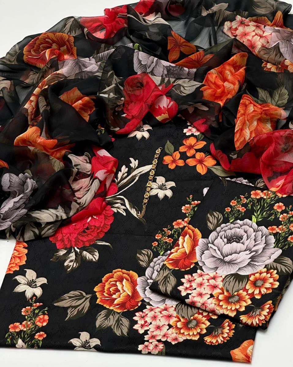 Unstitched Swiss Lawn - Kamran Suitting