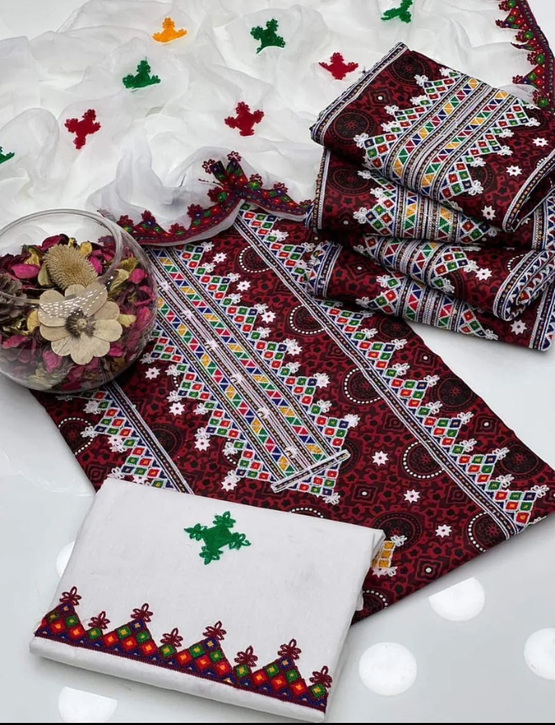Sindhi ajrak 3 pc