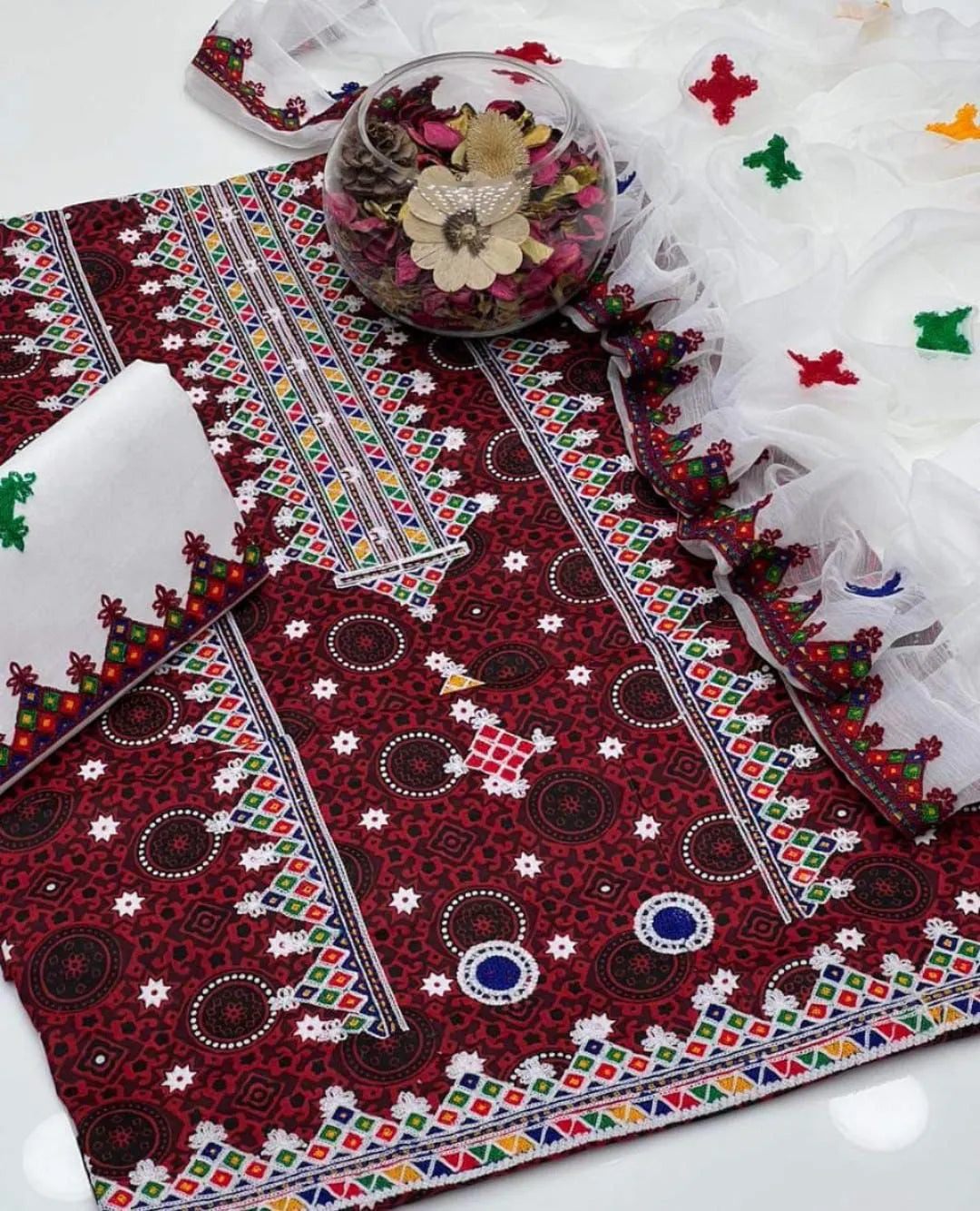 Sindhi ajrak 3 pc