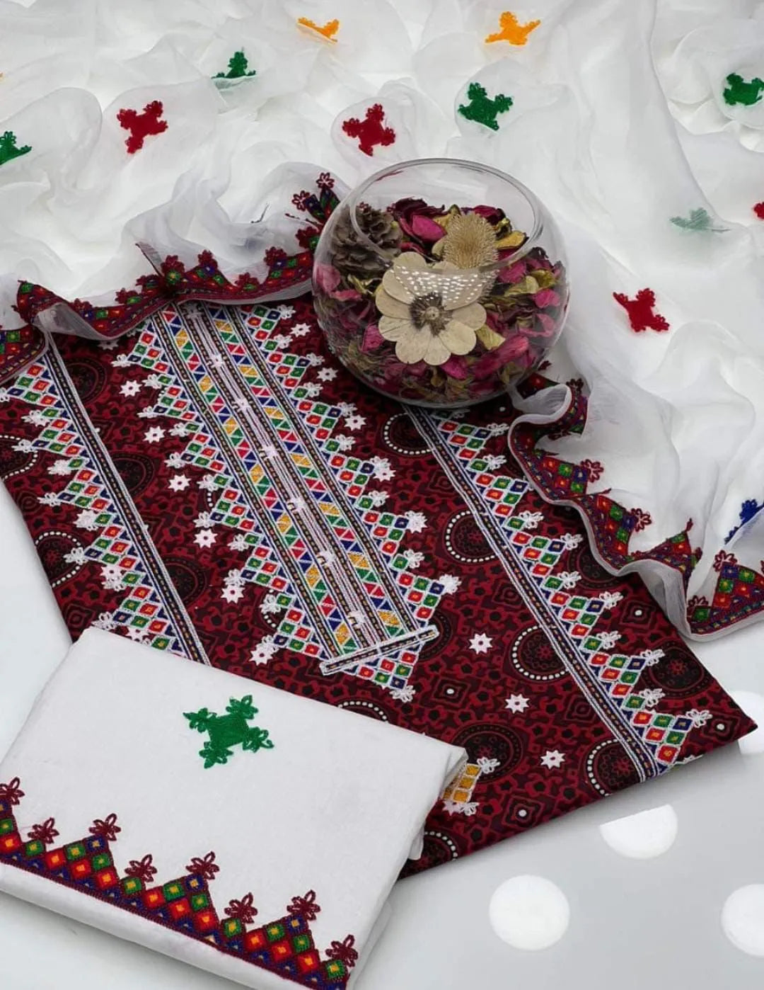 Sindhi ajrak 3 pc