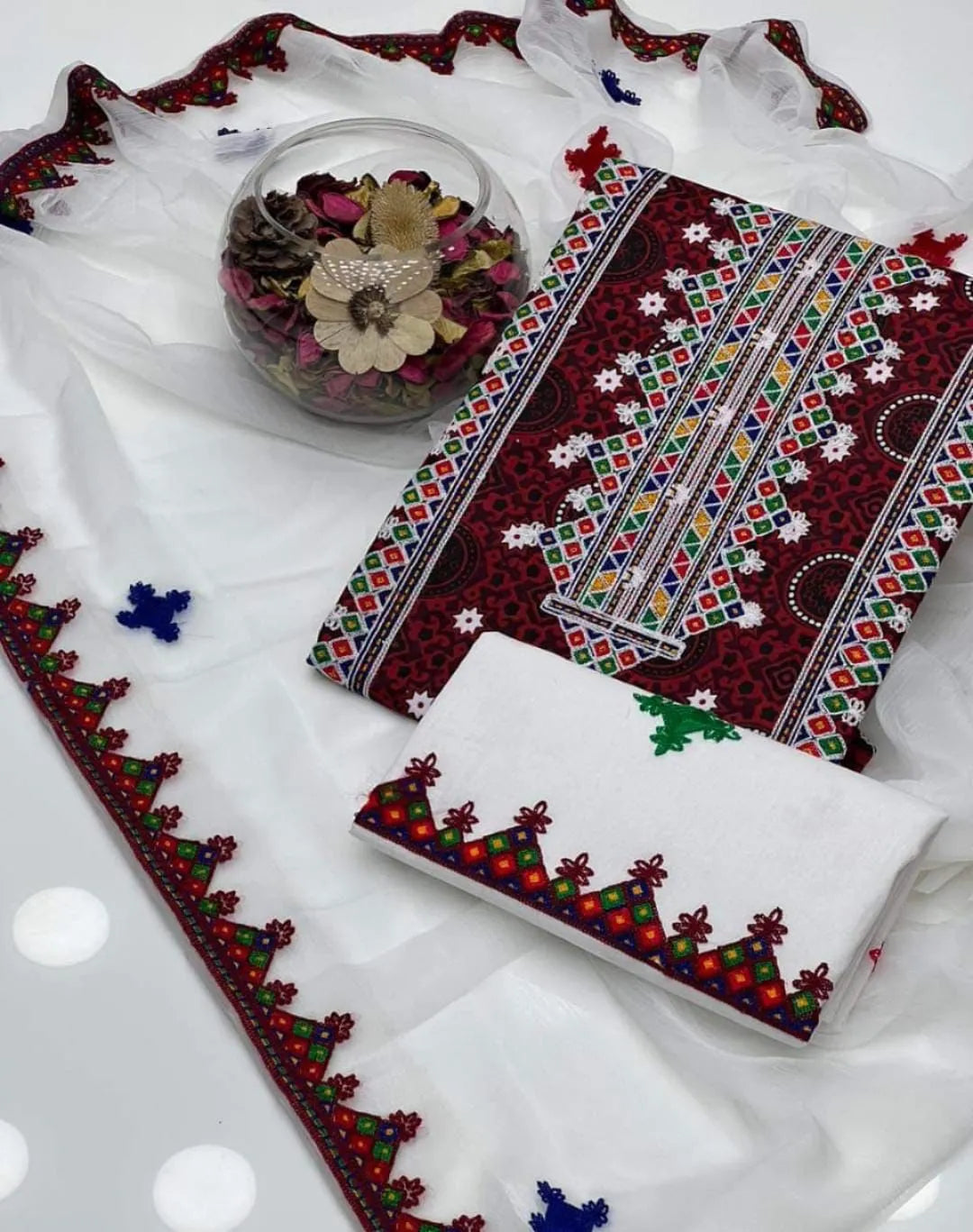 Sindhi ajrak 3 pc