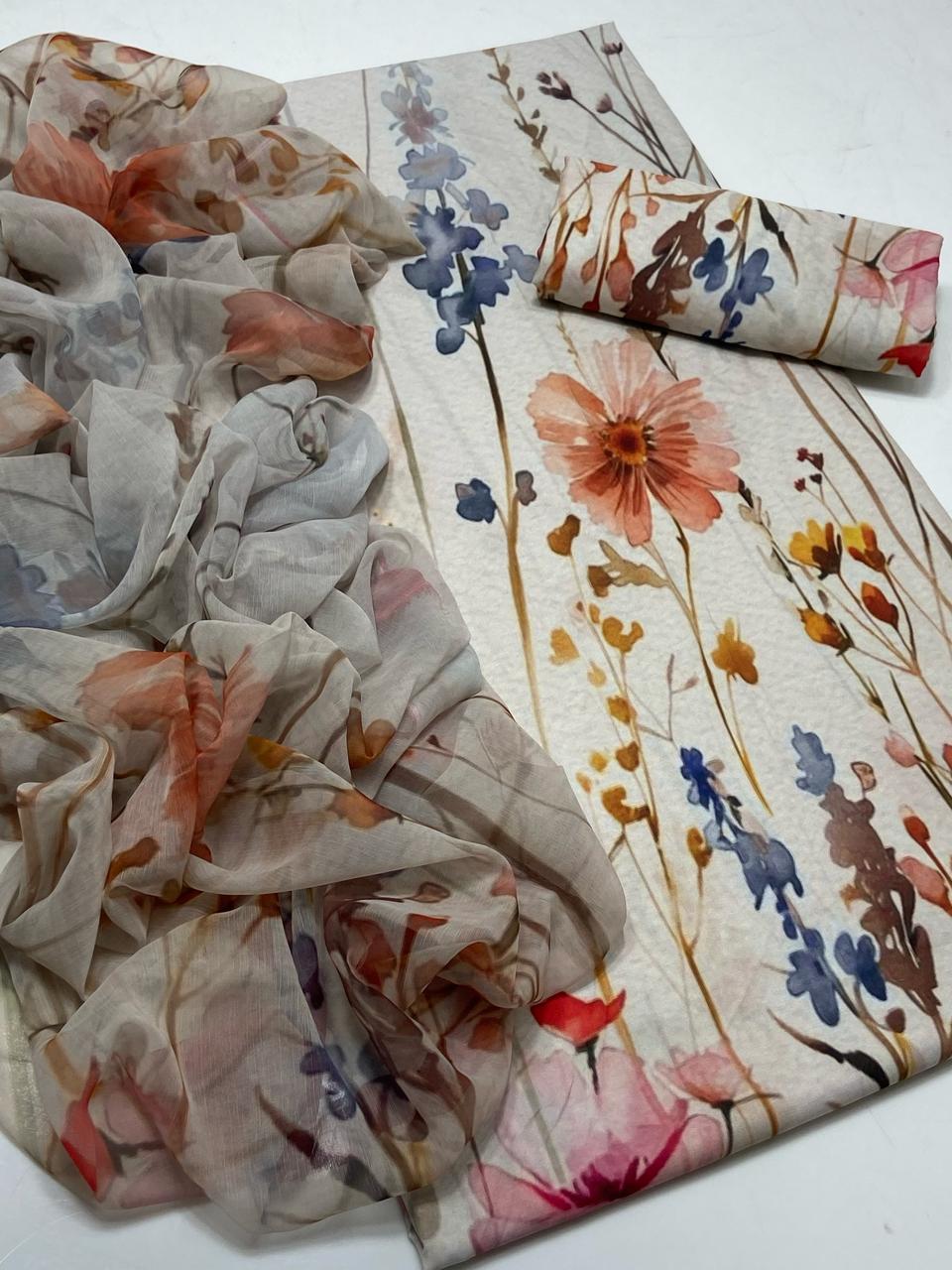 Swiss monal lawn 3 pc