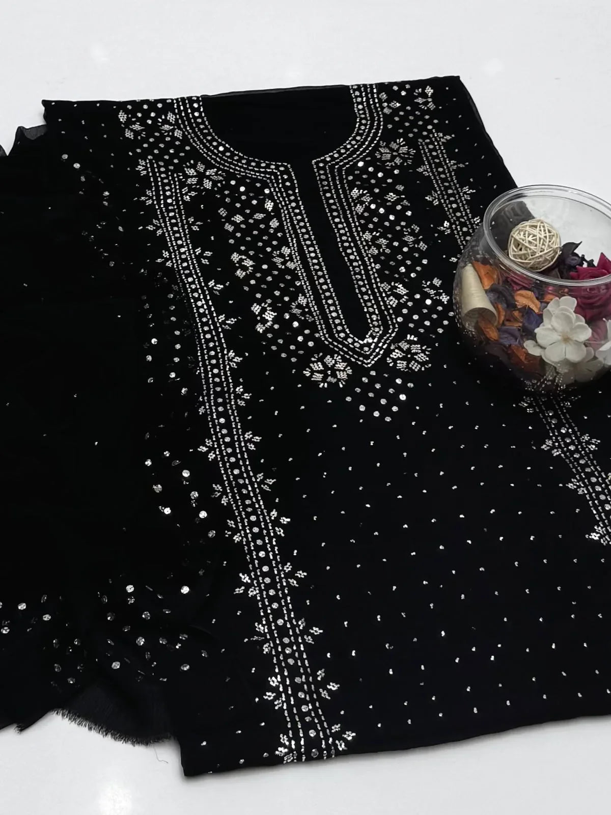 Bamber chiffon Mukesh 2 pc