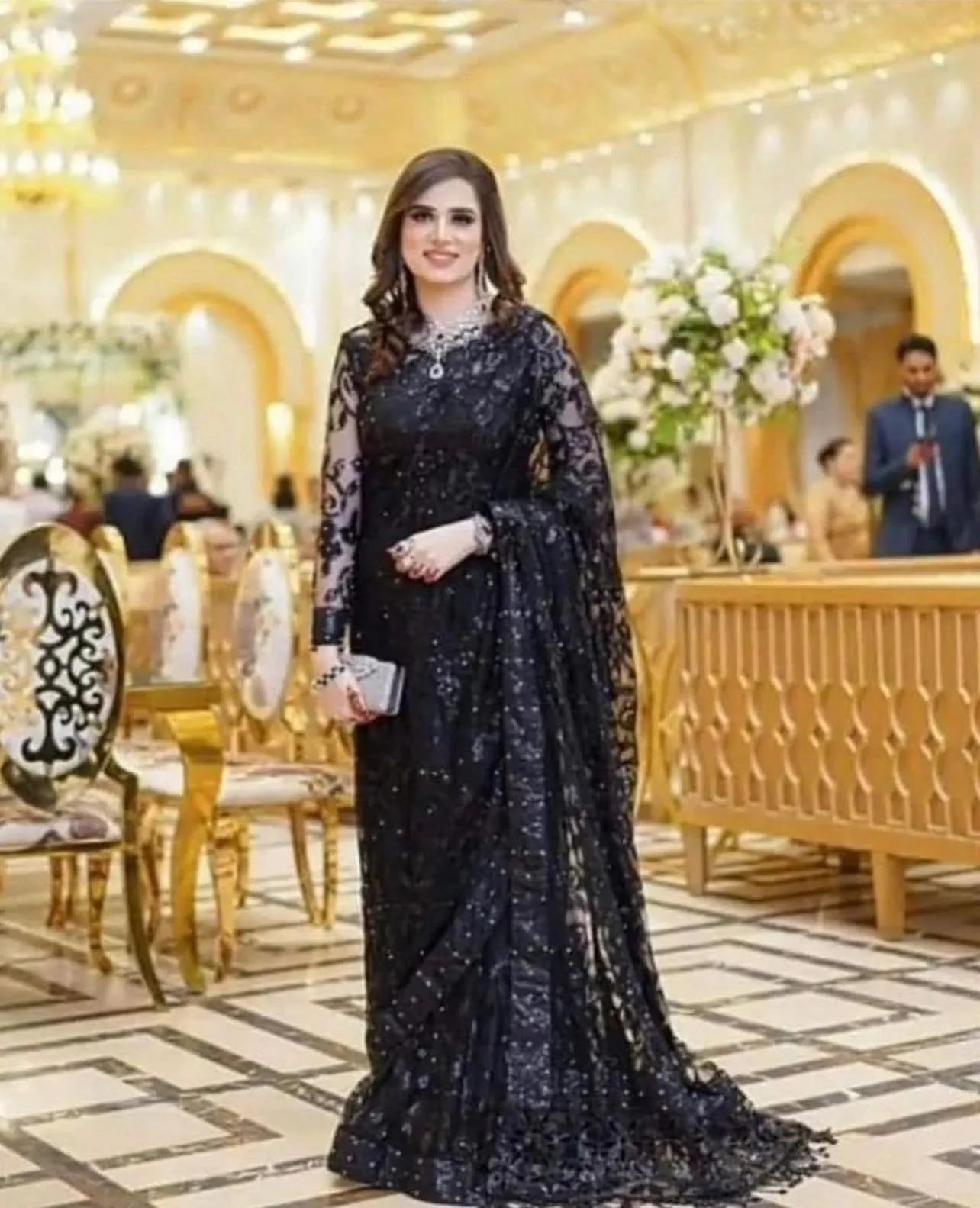 Unstitched saree soft net