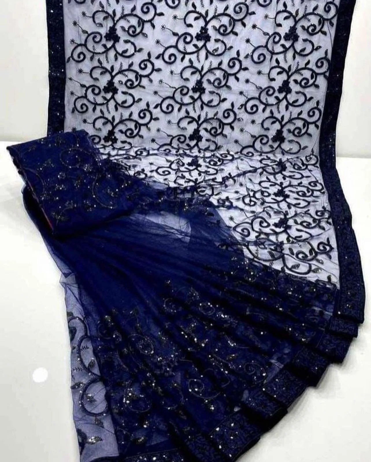 Unstitched saree soft net