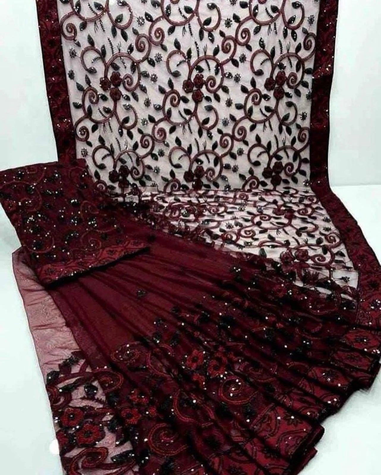 Unstitched saree soft net