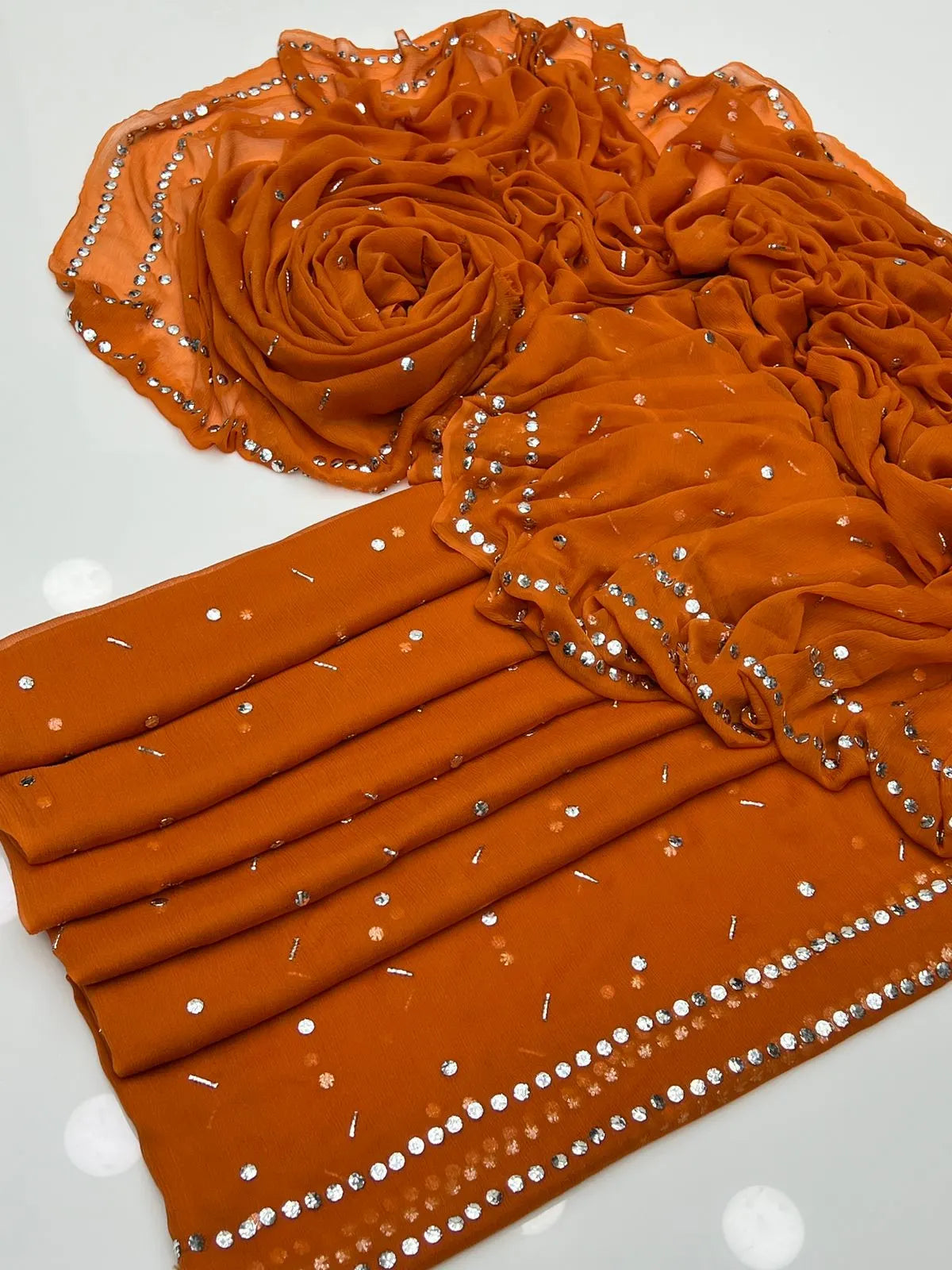 Handmade Button Chawal Mukesh Work 2 pc