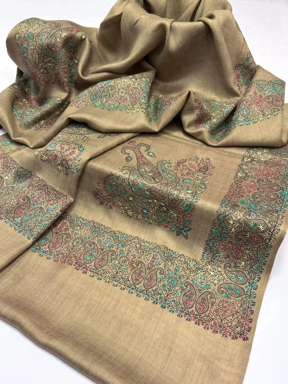 Pashmina kashmiri work shawl