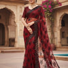 Pakistani Net Saree – Heavy Embroidered Soft Net Sequence Work Saree